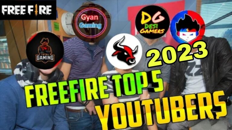 Top 5 Most Subscribed To Indian Free Fire Youtubers In 2023